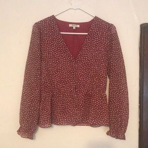 Madewell Peplum Top
